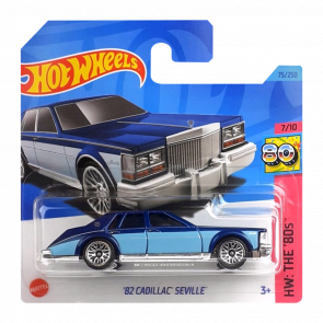 Машинка Базова Hot Wheels '82 Cadillac Seville The `80S 1:64 HKJ64 Dark Blue - Retromagaz