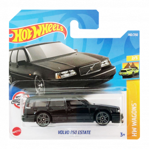 Машинка Базова Hot Wheels Volvo 850 Estate Wagons 1:64 HCX36 Black - Retromagaz