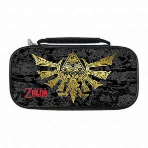 Чохол Твердий Nintendo Switch OLED Model Lite The Legend of Zelda Hyrule Crest Dark Grey Новий - Retromagaz