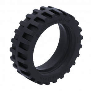 Колесо Lego Шина Offset Tread 43.2 x 14 56898 4539268 Black 10шт Б/У - Retromagaz