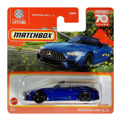 Машинка Большой Город Matchbox Mercedes-AMG SL 63 Highway 1:64 HKW29/HLD46 Blue - Retromagaz