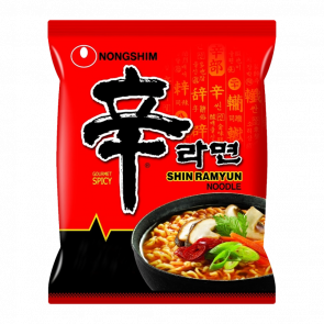 Лапша Nongshim Shin Ramyun Грибы Овощи Острая 120g