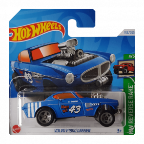 Машинка Базова Hot Wheels Volvo P1800 Gasser Reverse Rake 1:64 HTB92 Blue - Retromagaz