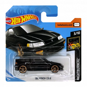 Машинка Базова Hot Wheels '88 Honda CR-X Nightburnerz 1:64 FYF80 Black - Retromagaz