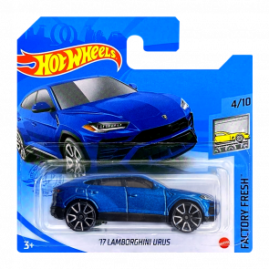 Машинка Базова Hot Wheels '17 Lamborghini Urus Factory Fresh 1:64 GRY29 Metallic Blue - Retromagaz