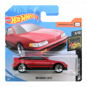 Машинка Базова Hot Wheels '88 Honda CR-X Nightburnerz 1:64 FYB70 Red - Retromagaz