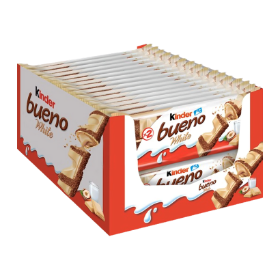 Набор Батончик Kinder Bueno White 2 Pieces 43g 30шт - Retromagaz