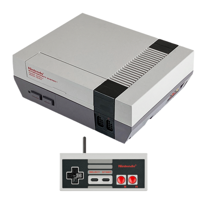 Набор Консоль Nintendo NES FAT Europe Grey Б/У + Геймпад Проводной Grey 2.7m Б/У - Retromagaz