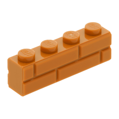 Кубик Lego Модифицированная with Masonry Profile 1 x 4 15533 6055309 Medium Nougat 4шт Б/У - Retromagaz