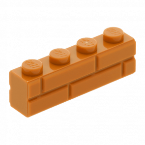 Кубик Lego Модифицированная with Masonry Profile 1 x 4 15533 6055309 Medium Nougat 4шт Б/У