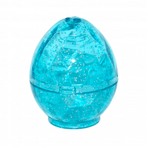 Емкость Lego Faceted Dragon Egg 4 x 4 x 3.3 24130c01 6146508 24132 6146507 Trans-Light Blue Б/У - Retromagaz