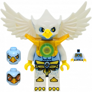 Фігурка Lego Eagle Tribe Ewar Pearl Gold Armor Legends of Chima loc014 Б/У - Retromagaz