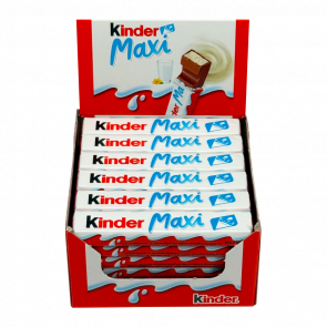 Упаковка Kinder Молочного Шоколаду Chocolate Maxi 21 г х 36 шт 756g - Retromagaz