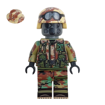 Фигурка RMC US Army Soldier with Gas Mask All Time Army usa004 1 Новый - Retromagaz