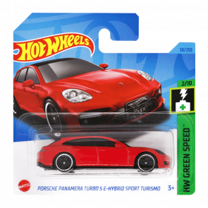 Машинка Базова Hot Wheels Porsche Panamera Turbo S E-Hybrid Sport Turismo Green Speed 1:64 HKH55 Red - Retromagaz