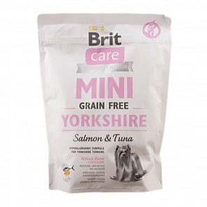 Сухой Корм для Собак Brit Care Grain-Free Mini Yorkshire Лосось и Тунец 400g - Retromagaz