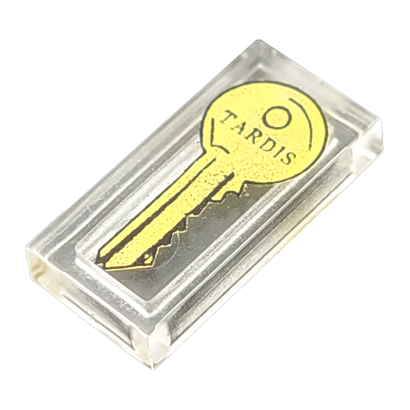 Плитка RMC Декоративна 'Tardis' Key Pattern 1 x 2 Trans Clear 4шт Новий - Retromagaz