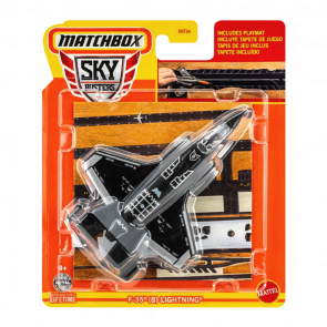 Тематична Машинка Matchbox F-35 (B) Lightning Sky Busters 1:64 HHT34/HVM40 Black - Retromagaz