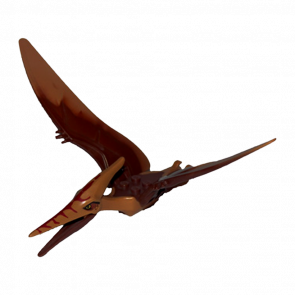 Фігурка Lego Повітря Dinosaur Pteranodon with Reddish Brown Back Animals Ptera02 Medium Nougat Б/У - Retromagaz