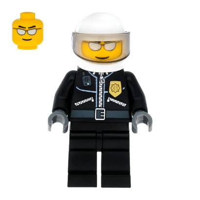 Фигурка Lego Police 973pb0797 Leather Jacket with Gold Badge City cty0027a Б/У - Retromagaz