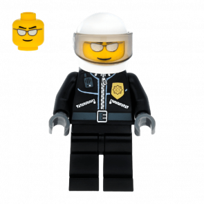 Фігурка Lego Police 973pb0797 Leather Jacket with Gold Badge City cty0027a Б/У - Retromagaz