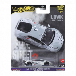 Машинка Premium Hot Wheels LB-WORKS Lamborghini Huracán Slide Street 1:64 HKC84 Grey