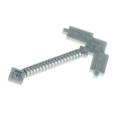 Оружие Lego Minecraft Pickaxe Pixelated 18789 6104264 Flat Silver 2шт Б/У - Retromagaz