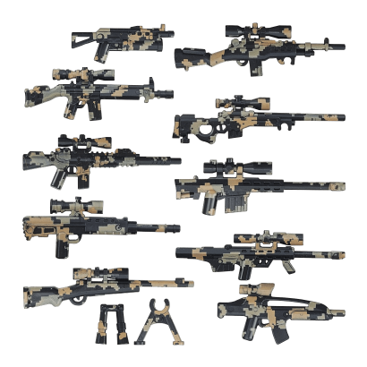 Оружие RMC Стрелковое Weapon Pack #6 Black Dark Tan Новый - Retromagaz