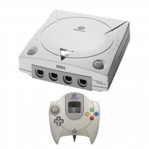 Набір Консоль Sega Dreamcast White Б/У  + Геймпад Дротовий - Retromagaz