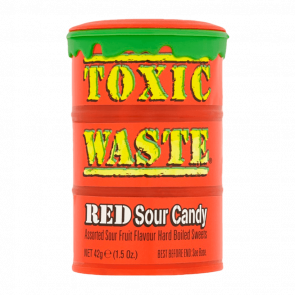 Конфеты Toxic Waste Red Sour Candy 42g - Retromagaz