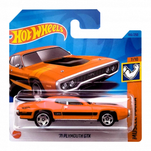 Машинка Базова Hot Wheels '71 Plymouth GTX Muscle Mania 1:64 HKJ56 Orange - Retromagaz