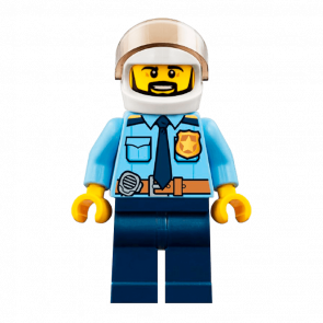 Фигурка Lego Police 973pb2600 Officer Shirt with Dark Blue Tie City cty0776 Б/У - Retromagaz