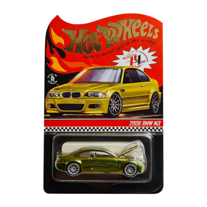 Машинка Premium Hot Wheels 2006 BMW M3 Red Line Club RLC 1:64 GLH84 Yellow - Retromagaz