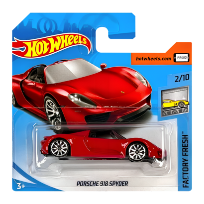 Машинка Базовая Hot Wheels Porsche 918 Spyder Factory Fresh 1:64 FJY16 Red - Retromagaz