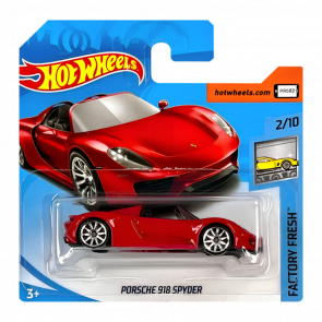 Машинка Базовая Hot Wheels Porsche 918 Spyder Factory Fresh 1:64 FJY16 Red