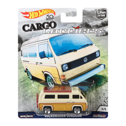 Машинка Premium Hot Wheels Volkswagen Sunagon Cargo Carriers 1:64 FLC12 Tan - Retromagaz