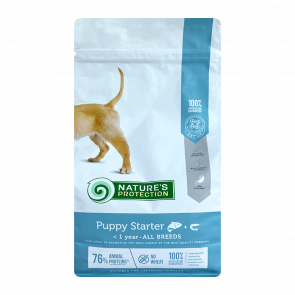 Сухий Корм для Собак Nature's Protection Puppy Starter All Breeds Лосось та Криль 2kg