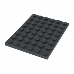 Пластина Lego Звичайна 10шт 6 x 8 3036 4210794 Dark Bluish Grey Б/У - Retromagaz