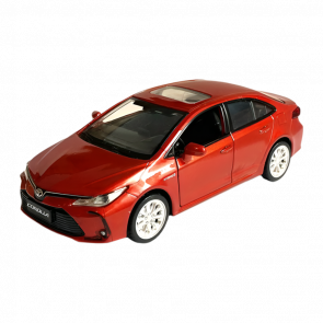 Машинка Автопром Toyota Corolla Hybrid 1:43 Red - Retromagaz