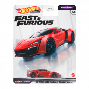 Машинка Premium Hot Wheels Lykan Hypersport W Motors Lykan Hypersport Fast & Furious GRL70 Red Новый