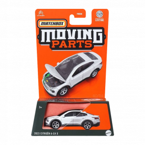 Тематическая Машинка Matchbox 2023 Citroën ë-C4 X Moving Parts 1:64 FWD28/HVM96 White - Retromagaz