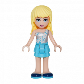 Фигурка Lego Girl Stephanie Medium Azure Layered Skirt Friends frnd191 1 Б/У