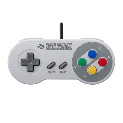 Геймпад Дротовий Nintendo SNES SNSP-005 Europa Grey 2.2m Б/У - Retromagaz