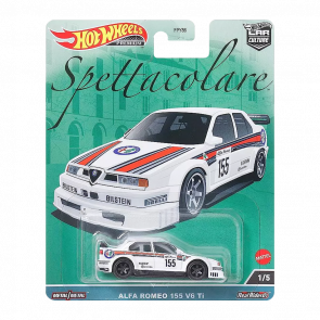 Машинка Premium Hot Wheels Alfa Romeo 155 V6 TI Spettacolare 1:64 FPY86/HKC48 White