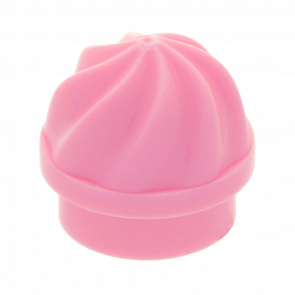 Еда Lego Plate Round 1 x 1 with Vertical Swirl Twist 15470 6060795 Bright Pink 20шт Б/У