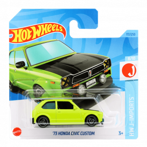 Машинка Базова Hot Wheels '73 Honda Civic Custom J-Imports 1:64 HKG40 Green - Retromagaz