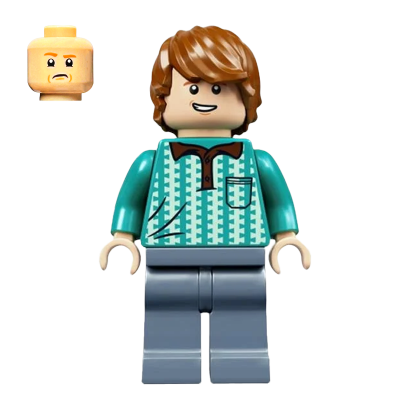 Фигурка Lego Harry Potter Ron Weasley Dark Turquoise Polo Shirt Films hp231 Б/У - Retromagaz