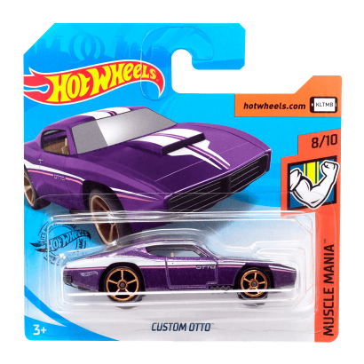 Машинка Базовая Hot Wheels Custom Otto Muscle Mania 1:64 GHD11 Purple - Retromagaz