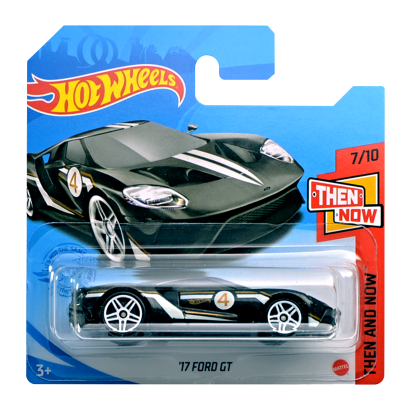 Машинка Базовая Hot Wheels '17 Ford GT Then and Now 1:64 GTC78 Black - Retromagaz