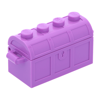 Емкость Lego Treasure Chest Bott Lid 2 x 4 x 2 4738ac01 4739a 6056226 6167678 6254219 Medium Lavender Б/У - Retromagaz